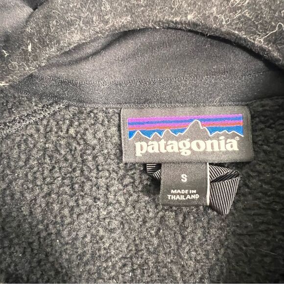 Patagonia Better Sweater Fleece Women’s S Black 1/4 Zip Long Sleeve Branded Logo - Picture 4 of 7